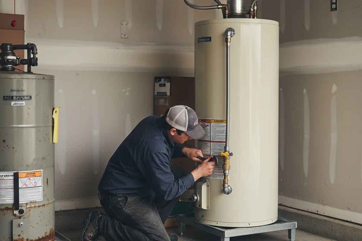 Water heater and shutoff valve replacement in Bellmawr