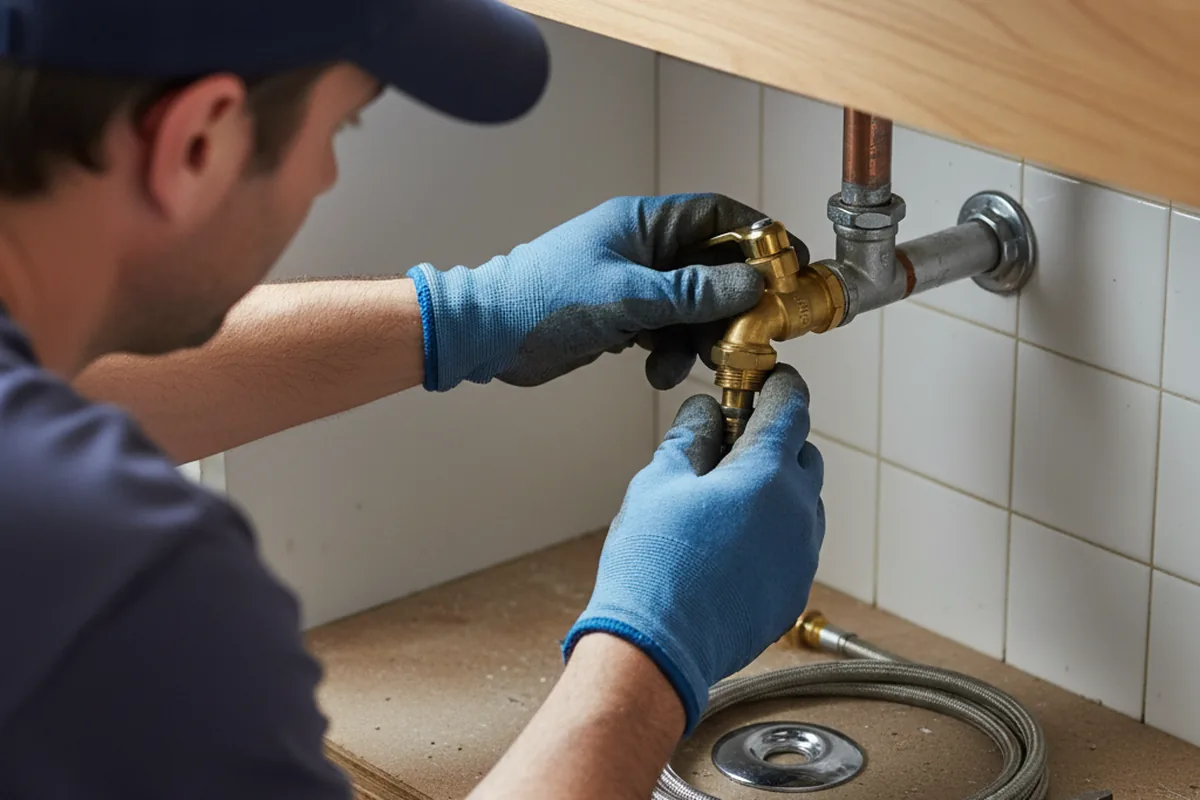 Shutoff valve and fitting work during Faucet and Fixture Repair in Bellmawr